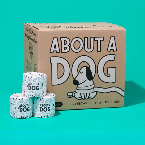 About A Dog Premium Toilet Rolls 3 PLY 360 Sheets